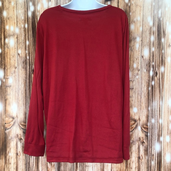 Rae Dunn Team Santa Long Sleeve Sleep Shirt Size XL - Picture 6 of 6